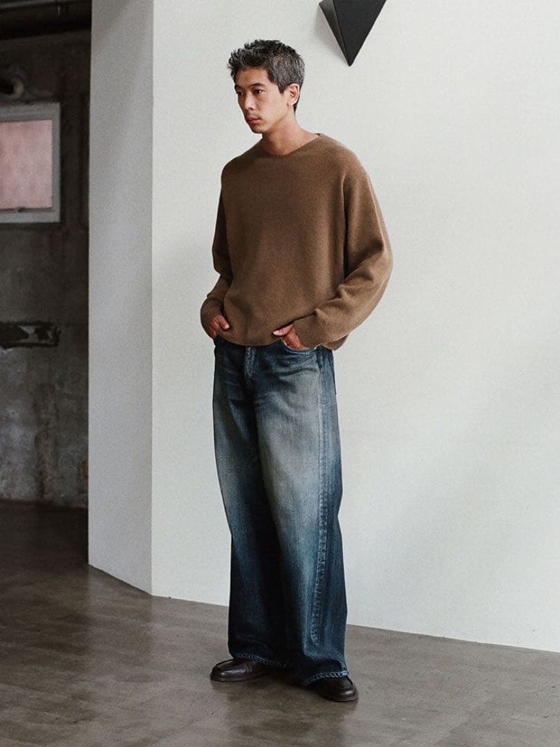 完売品！Cashmere Slouch V-neck M アームウォーマー込み