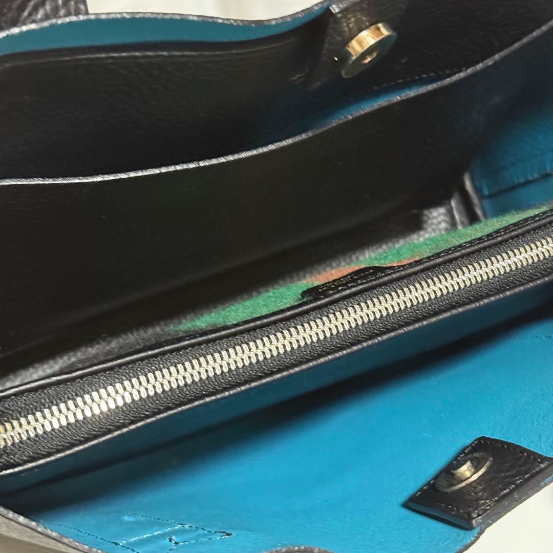 ⭐️極美品⭐️ ペッレモルビダ　テーラマリーナ　ブラック　ミニトート　シボ革