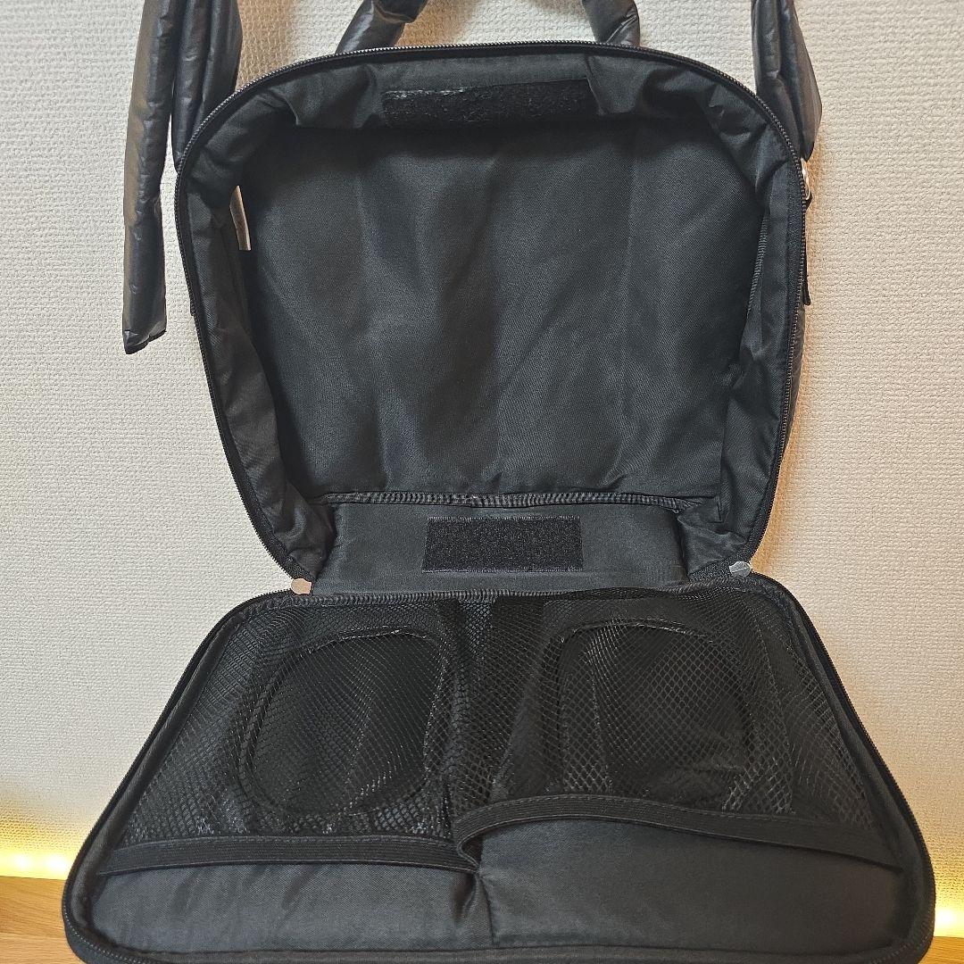 Calin ブラック キルティング マザーズバッグ