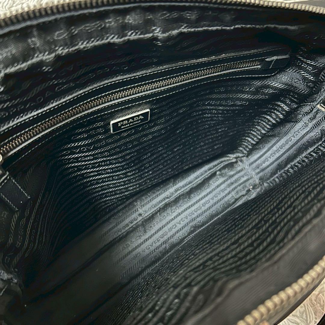 美品✨プラダ ブリーフケース サフィアーノ ビジネスバッグ ブラック