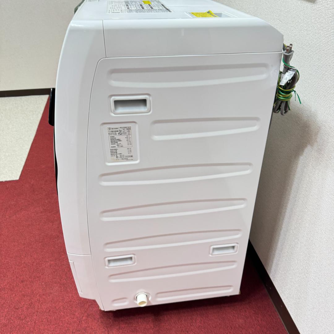 4 都内23区配送無料　美品シャープドラム式洗濯乾燥機2020年製　7/3.5㎏
