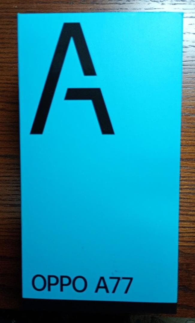 【2日間限定価格】OPPO A77 ブルー 本体 箱・説明書付　電源コード無し⑪