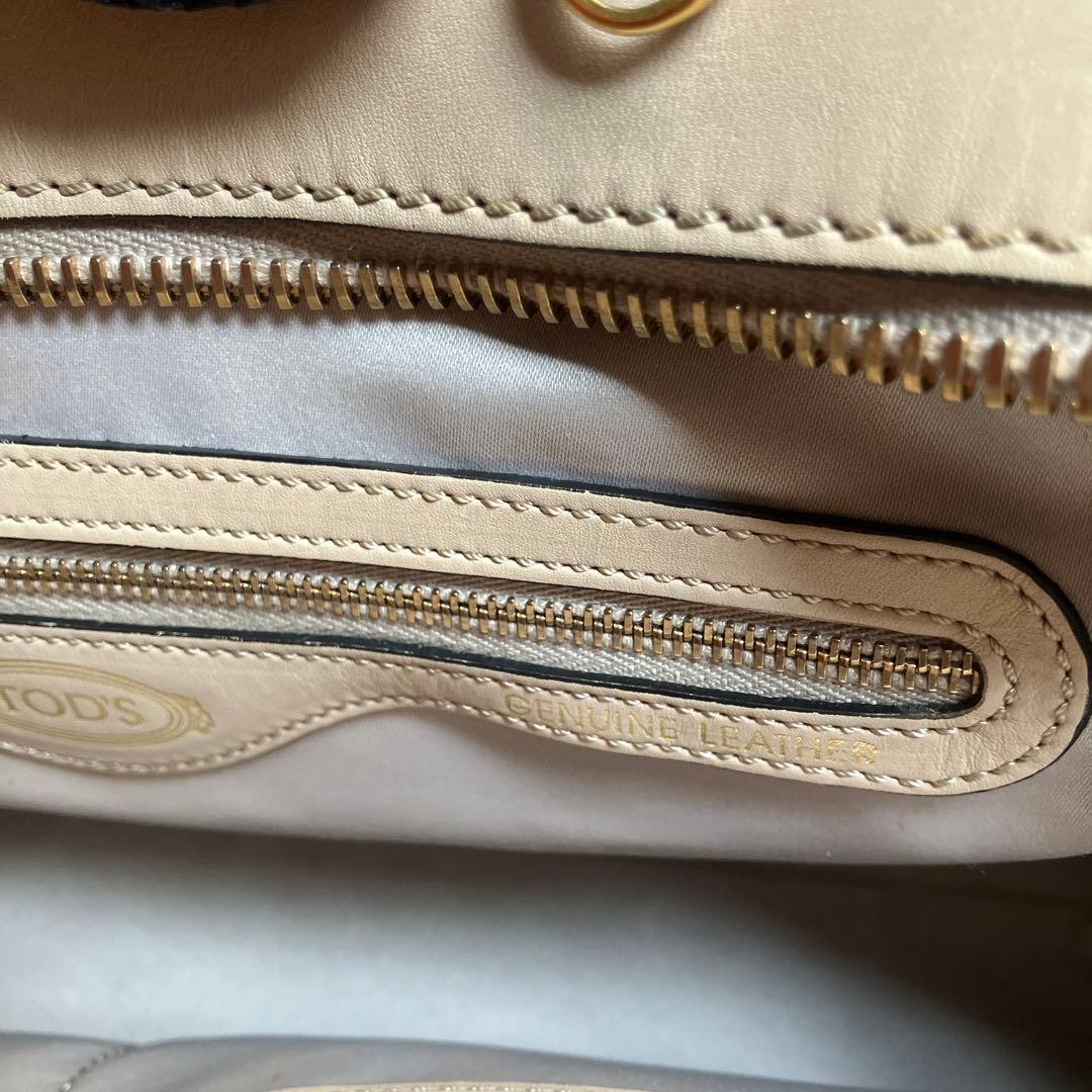 TOD’S セラ ラージ バイカラー バック&ショルダーバック