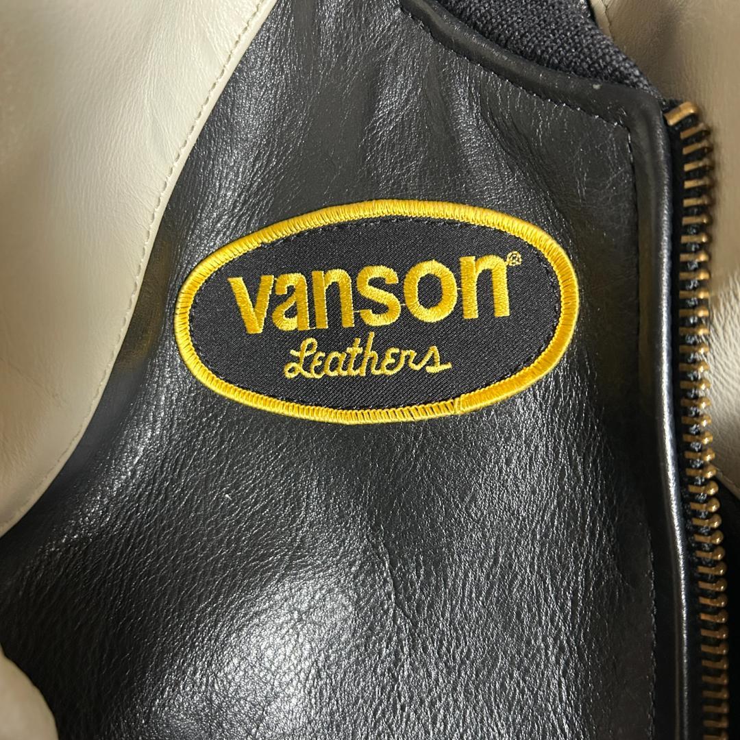 希少　VANSON TJV　ロング　チームジャケット　フルレザー　スタジャン