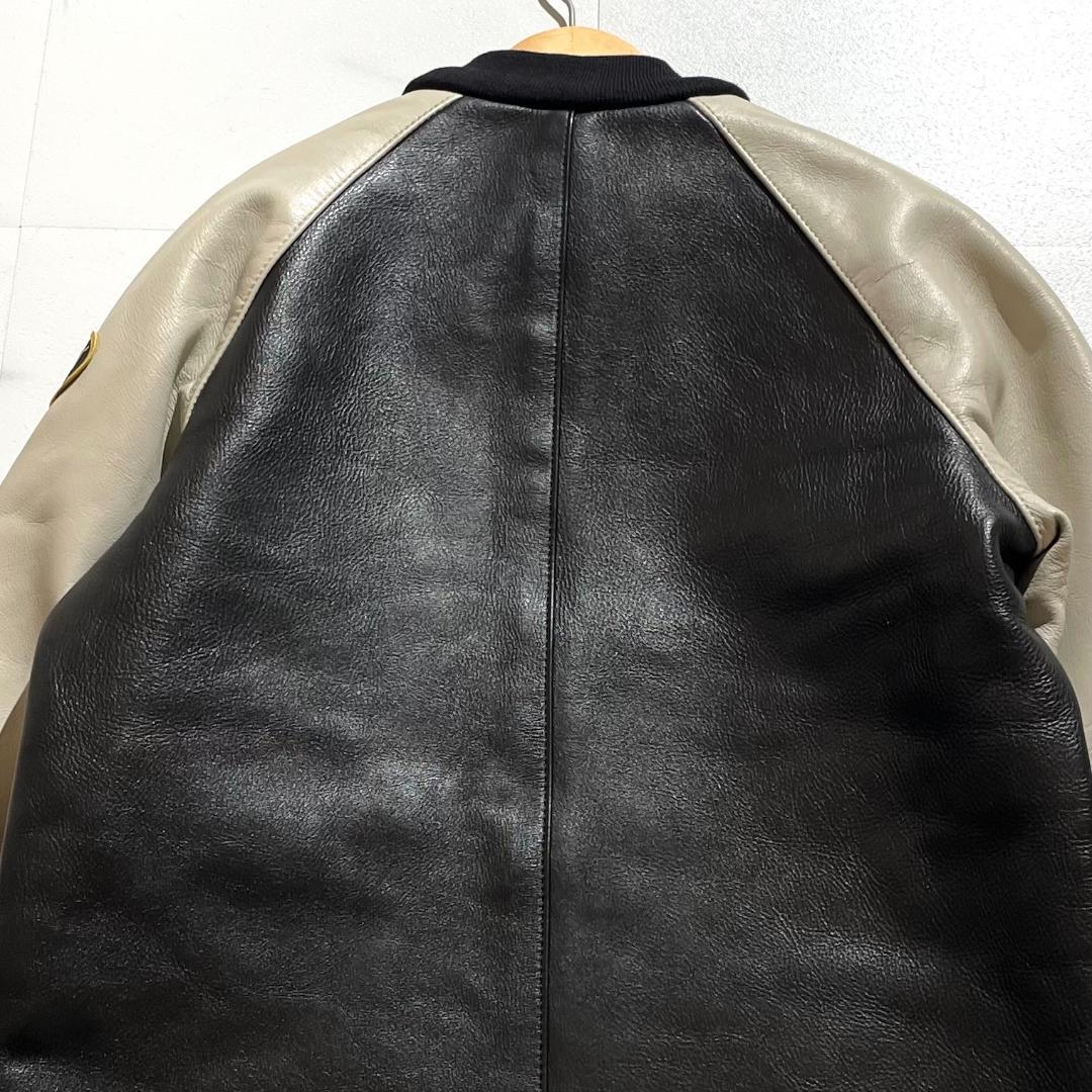 希少　VANSON TJV　ロング　チームジャケット　フルレザー　スタジャン