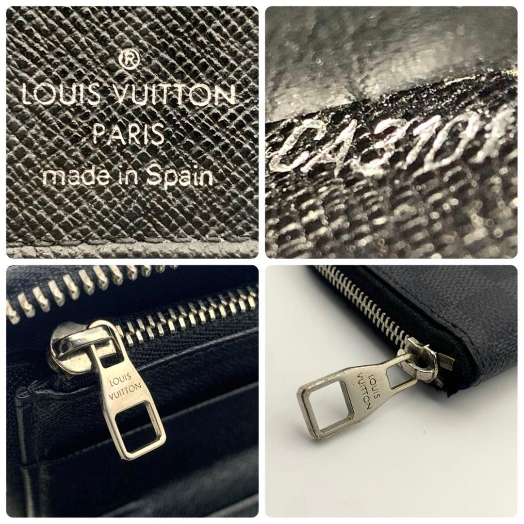 鑑定済み ルイヴィトン ダミエグラフィット ジッピーウォレット ヴェルティカル
