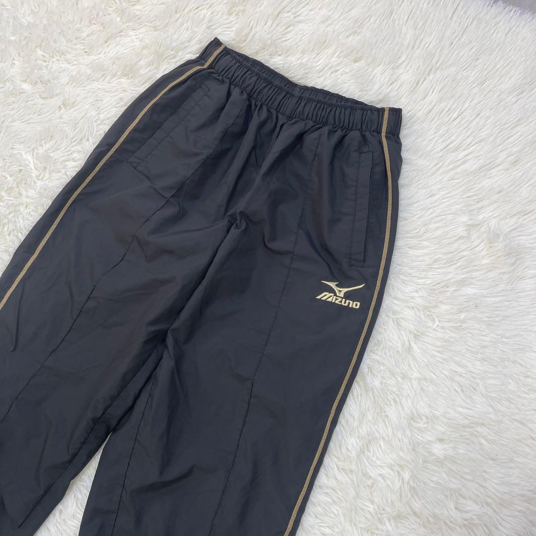 MIZUNO ミズノ セットアップ 上下 ウインドブレーカー ナイロン 黒金