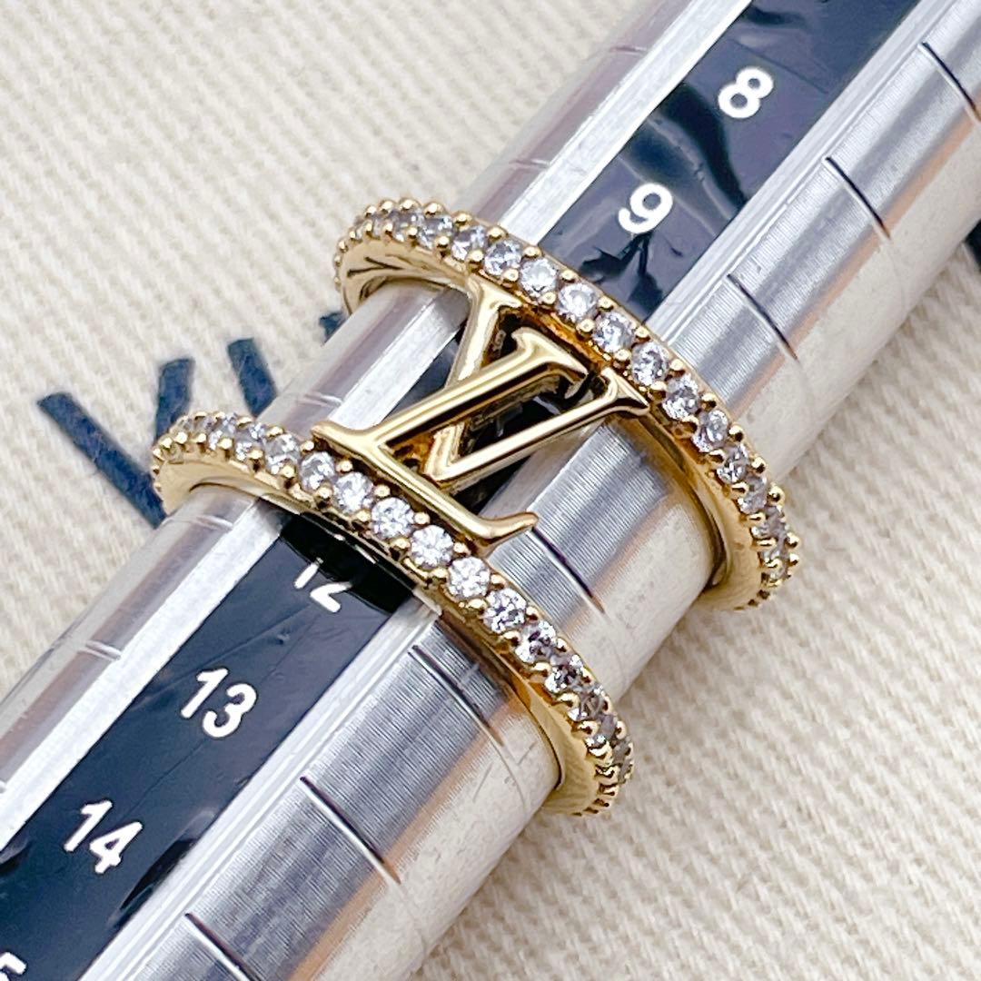 LOUIS VUITTON リング　アイコニック　ストラス　ストーン　ゴールド