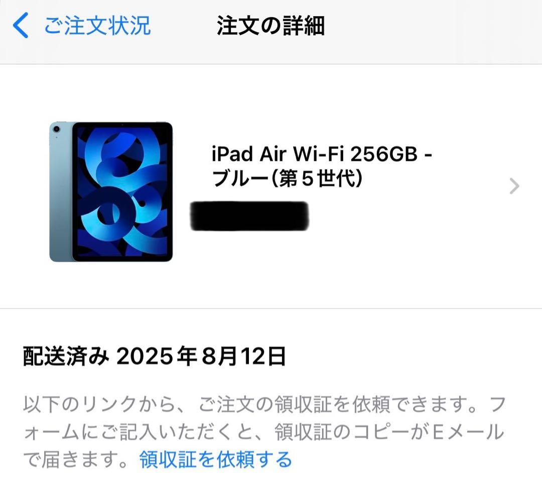 iPad Air 第5世代 Wi-Fi 256GB ブルー