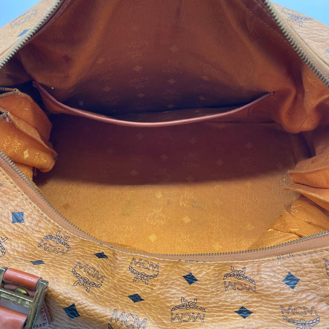 ●MCM ボストンバック●エムシーエム ハンド ブラウン カバン モノグラム