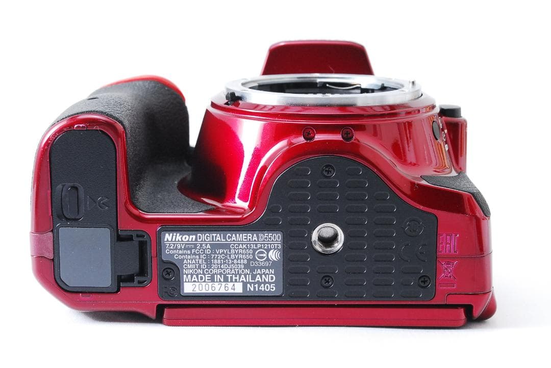 極上美品 Nikon D5500 ワインレッド WiFi スマホ転送 低ショット