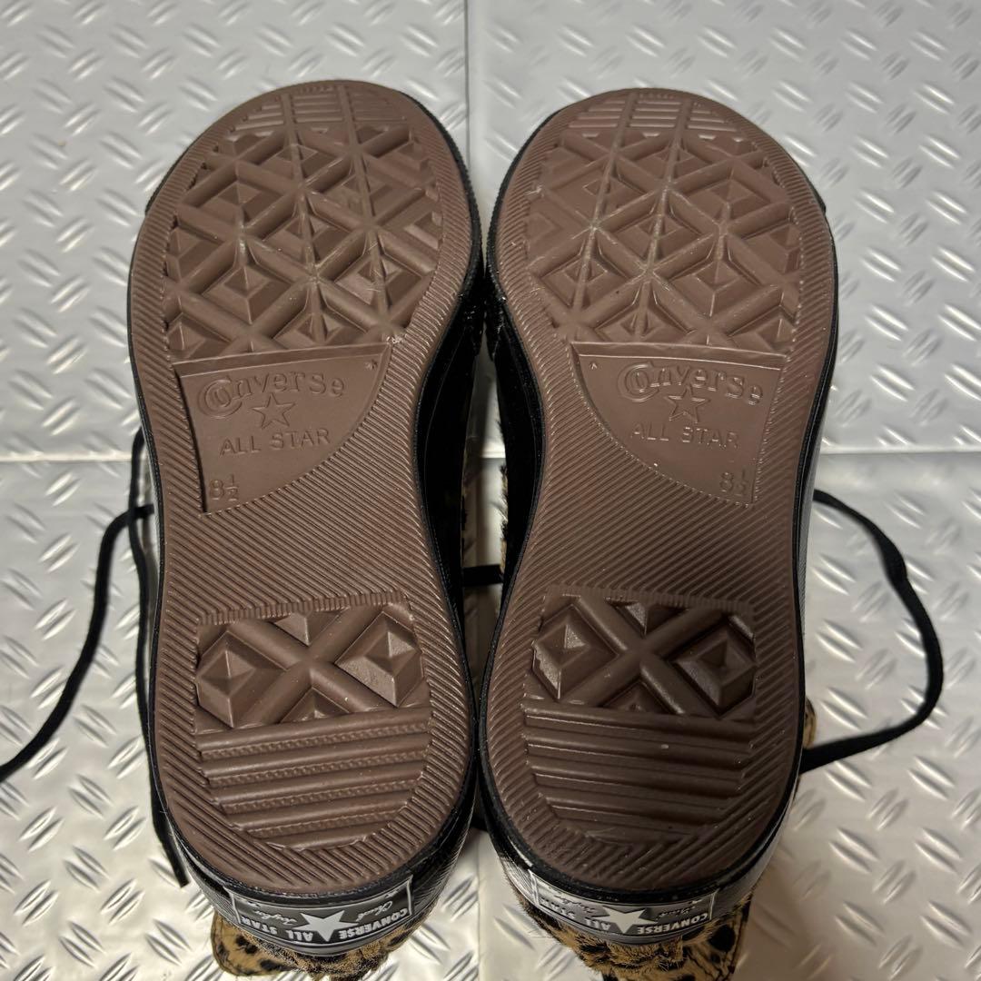 27cm ゴールド 豹 レザー ct70 チャックテイラー コンバース 古着