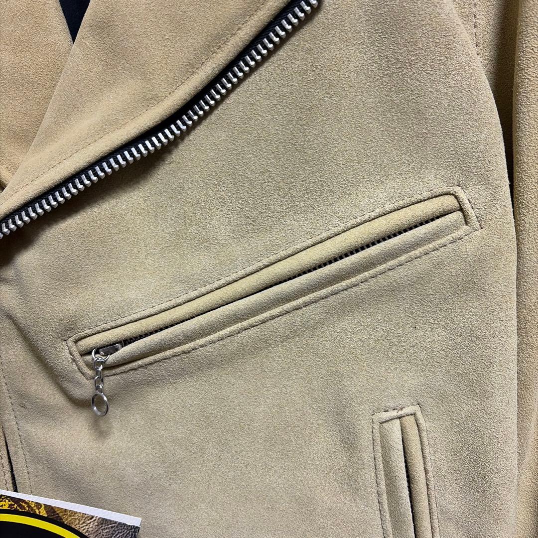 未使用バンソン vanson C2R 36ベージュスエードライダースカスタム