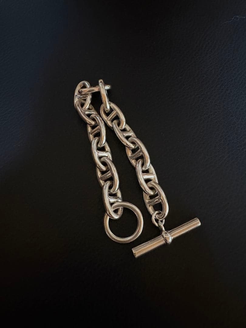 GM シルバー925 アンカーチェーンブレスレット シェーヌダンクル系