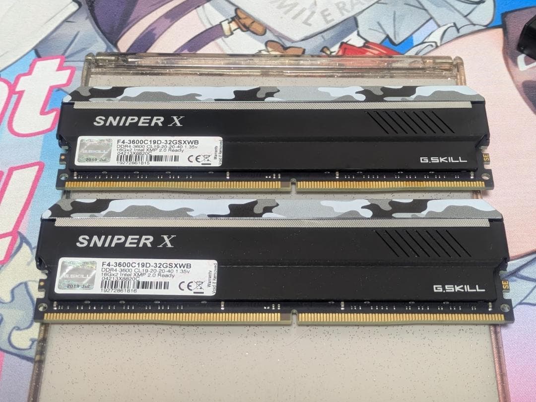 メモリー G.SKILL SNIPER X 32GB (2x16GB) 3600MHz