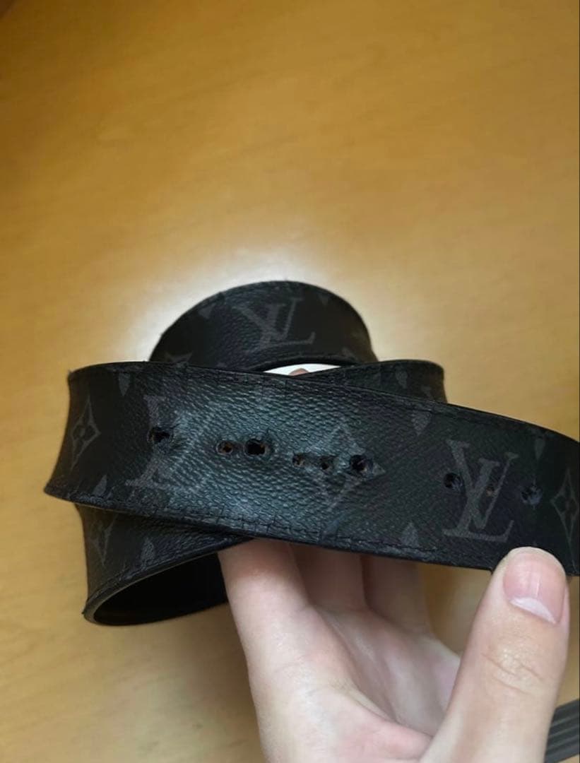 ルイヴィトン ブラックレザーベルト