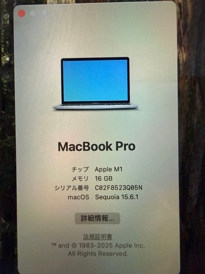 MacBook Pro M1 13インチ 2020