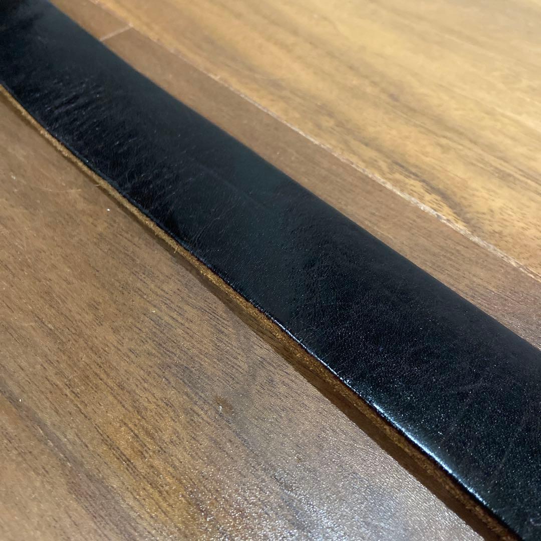 HTC フラワースタッズベルト ブラックストーン&ブラックレザー 34inch