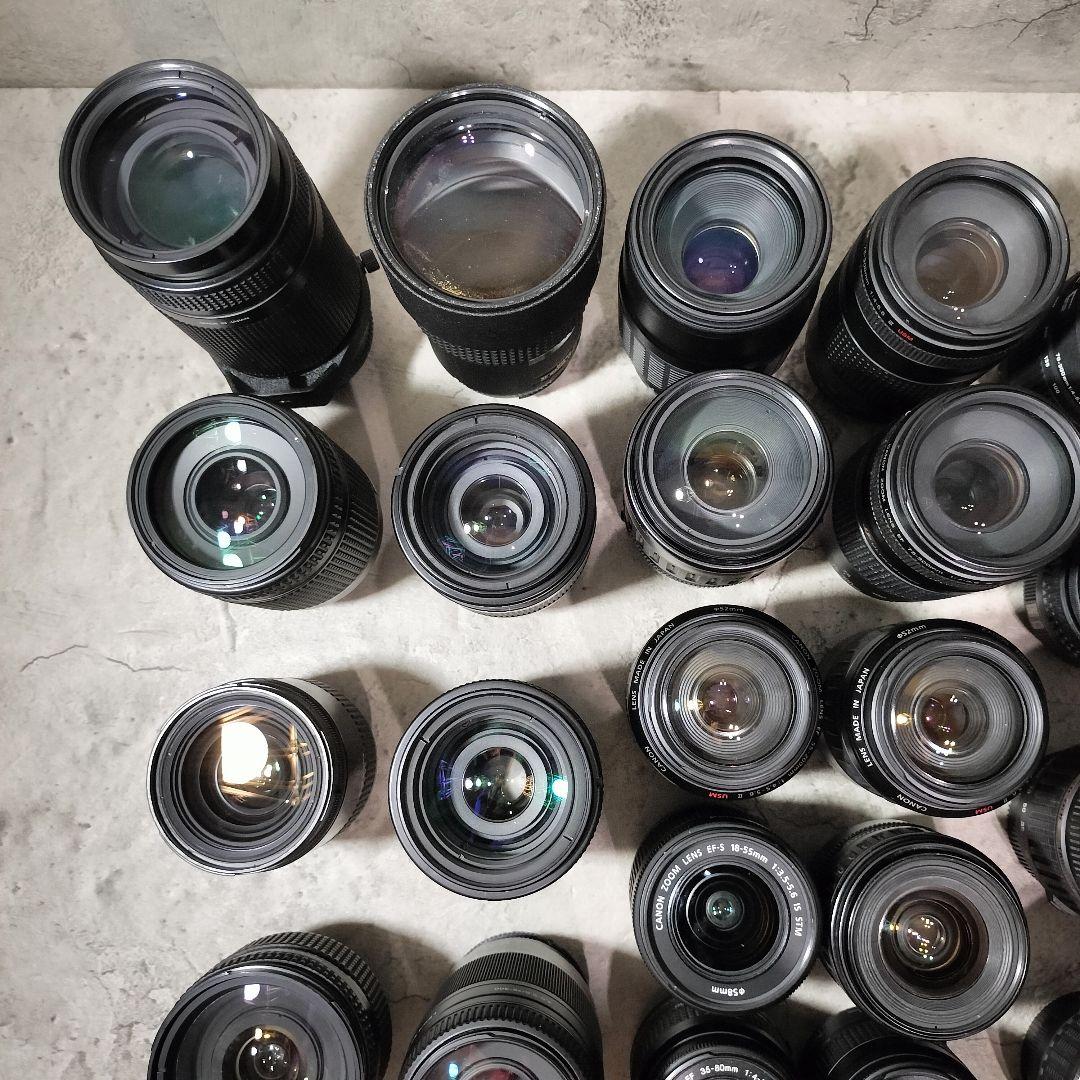 【ジャンク】 カメラ レンズ　まとめ売り　Canon　NIKON 等　31本
