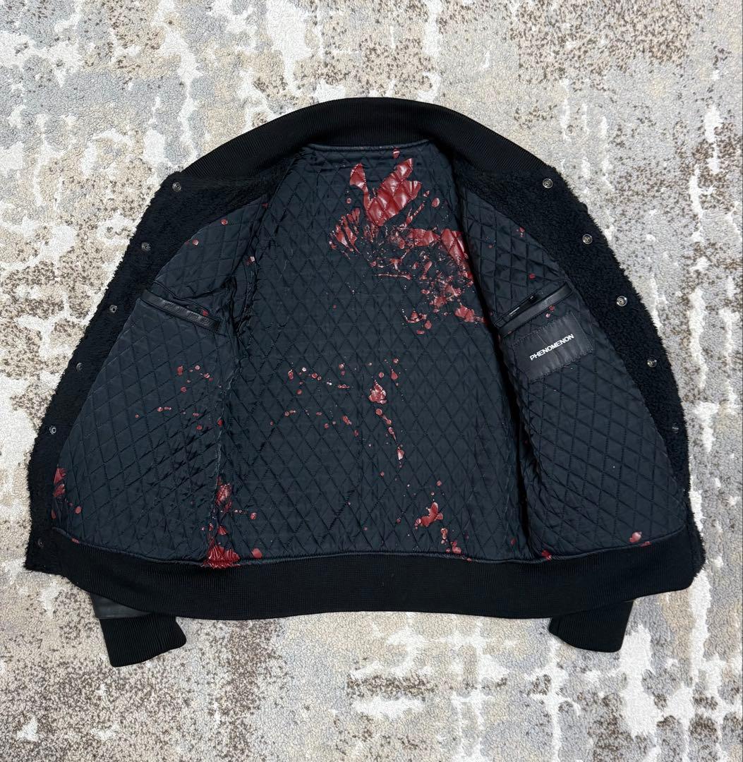 フェノメノン PHENOMENON スタッズ レザーブルゾン