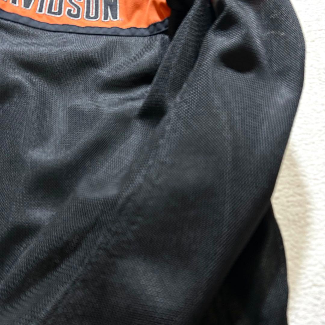 【HARLEY-DAVIDSON】 ライダースジャケット XL 刺繍ロゴ