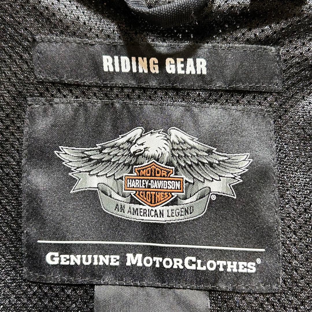 【HARLEY-DAVIDSON】 ライダースジャケット XL 刺繍ロゴ