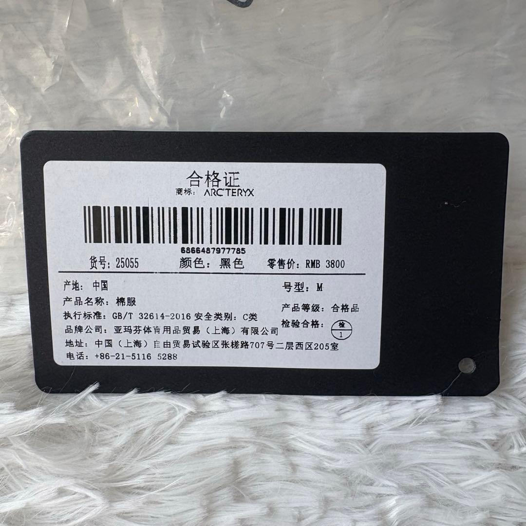 ARC'TERYX メンズ ブラック マウンテンパーカー