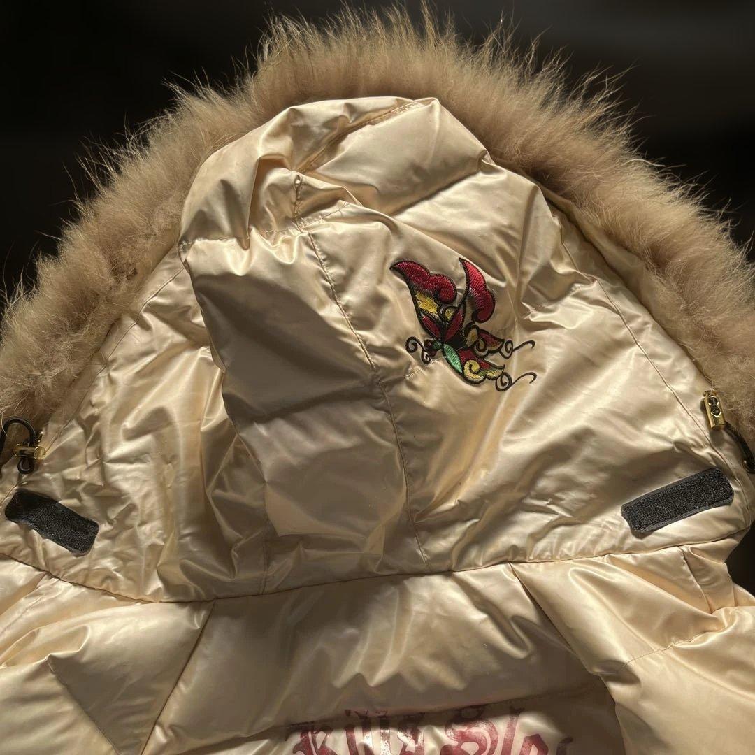 激レアEd Hardy ダウンジャケット　染み抜きクリーニング代値下げ済み