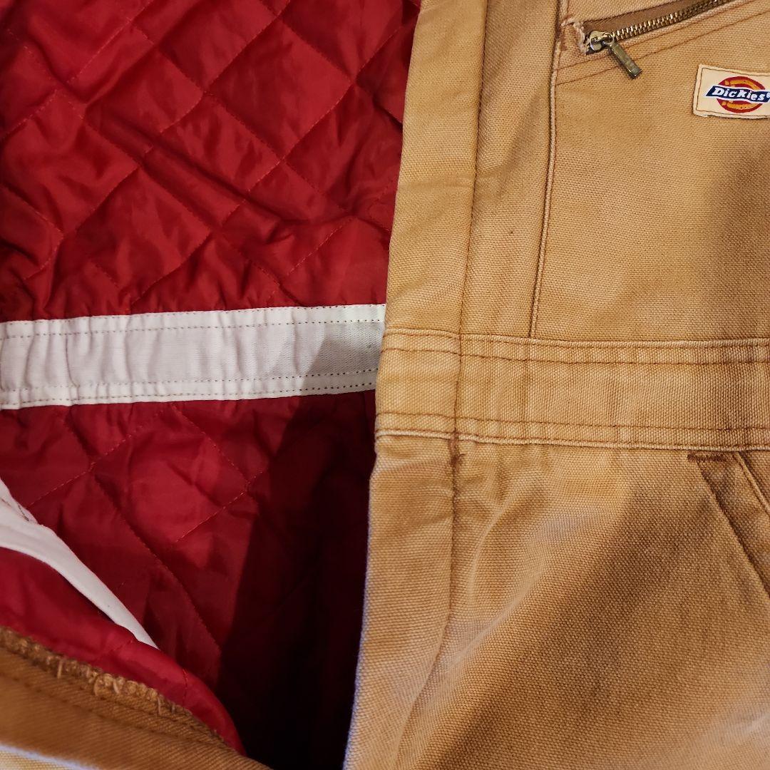 Dickies 防寒 中綿 キルティング カバーオール ダック生地つなぎ