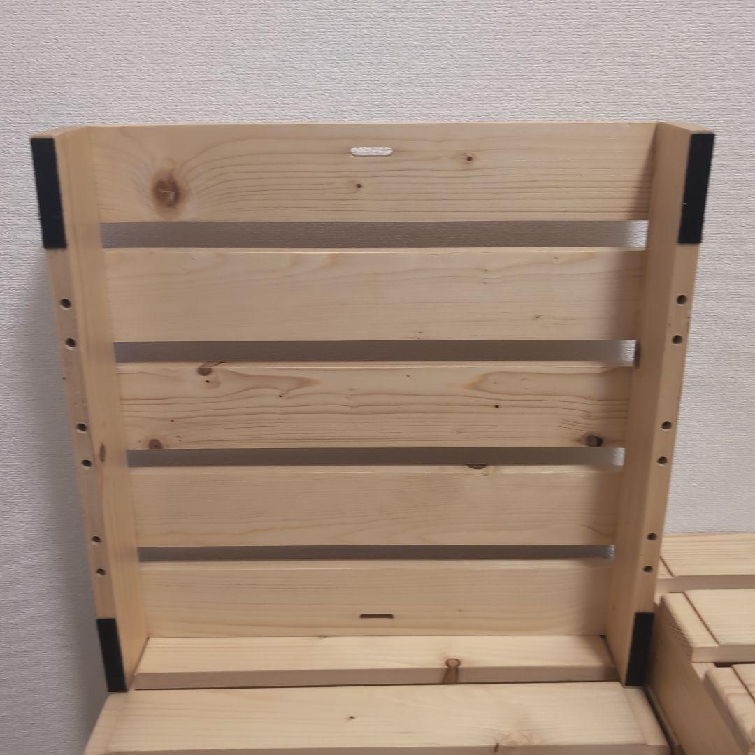 パレットベッド用パレット8個　シングルベッド　パレット　すのこベッド　ローベッド