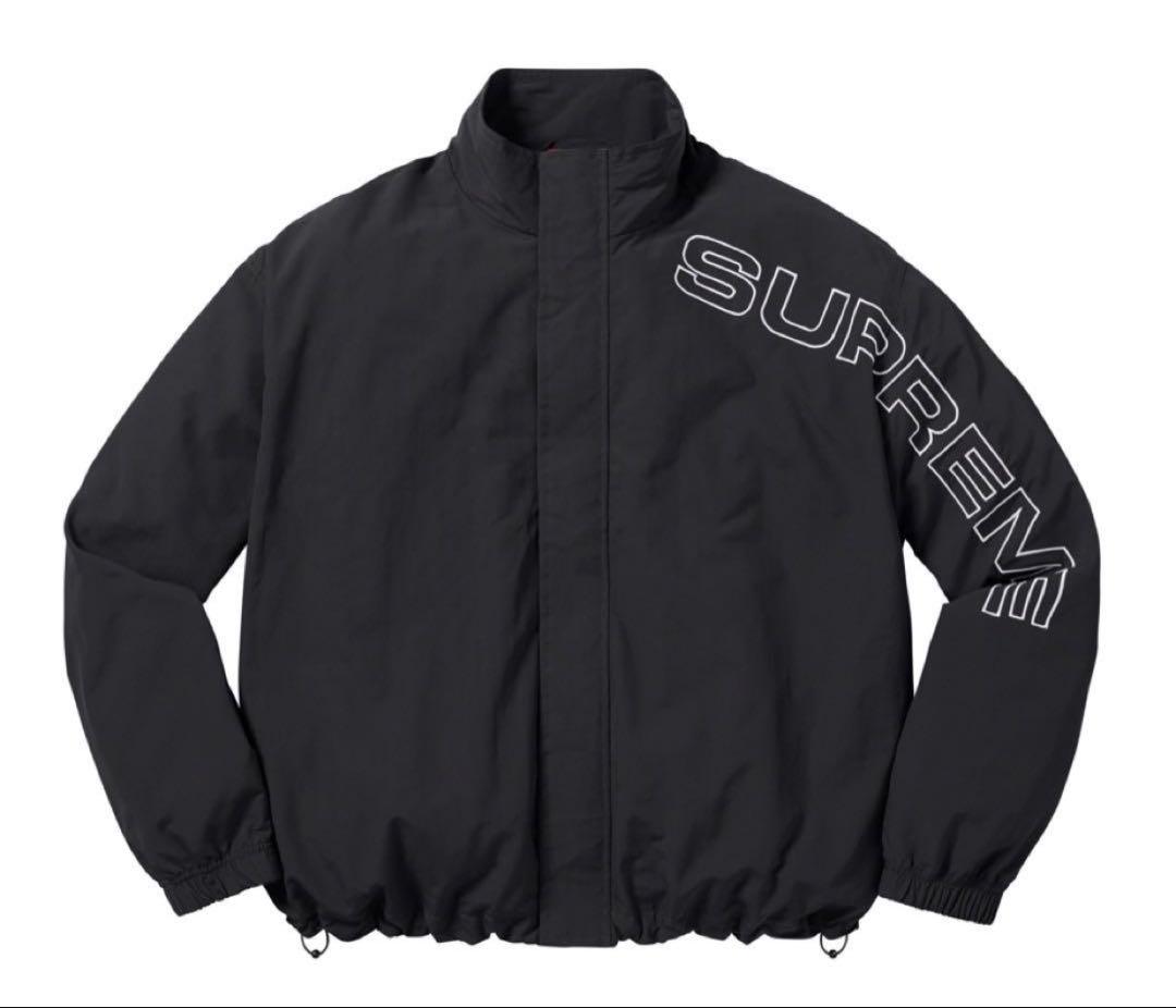 ジャケット・アウター supreme Spellout Embroidered TrackJacket