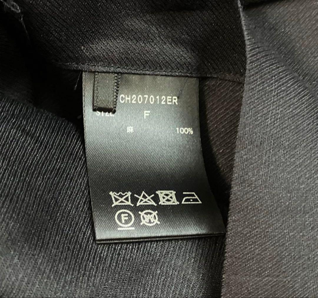 Chaosカオス フロマージュ リネンブルゾン ラミーブルゾン ネイビー