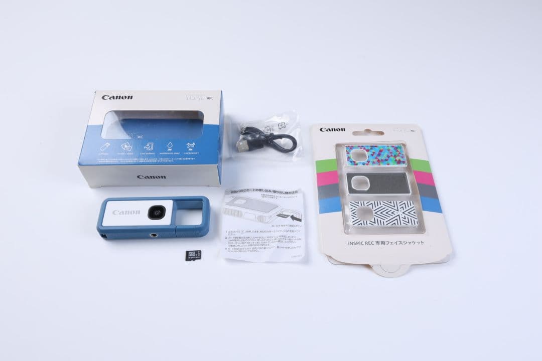 Canon INSPIC REC FV-100デジタルトイカメラ 青