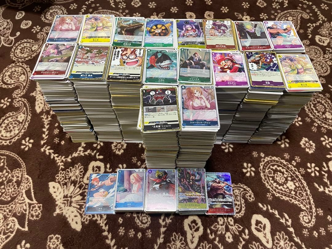 カ*)様 青ナミデッキ付き　ワンピースカード引退品　約20キロ　枚数約12000