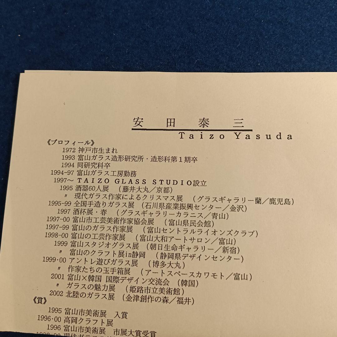 ムジカAM13 安田泰三Taizoカラス水指 手吹きレース文様 木蓋付歴書