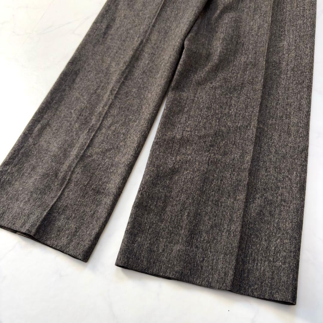 大きいサイズ✨マックスマーラ 【白タグ】パンツスーツ アンゴラ混 42/40