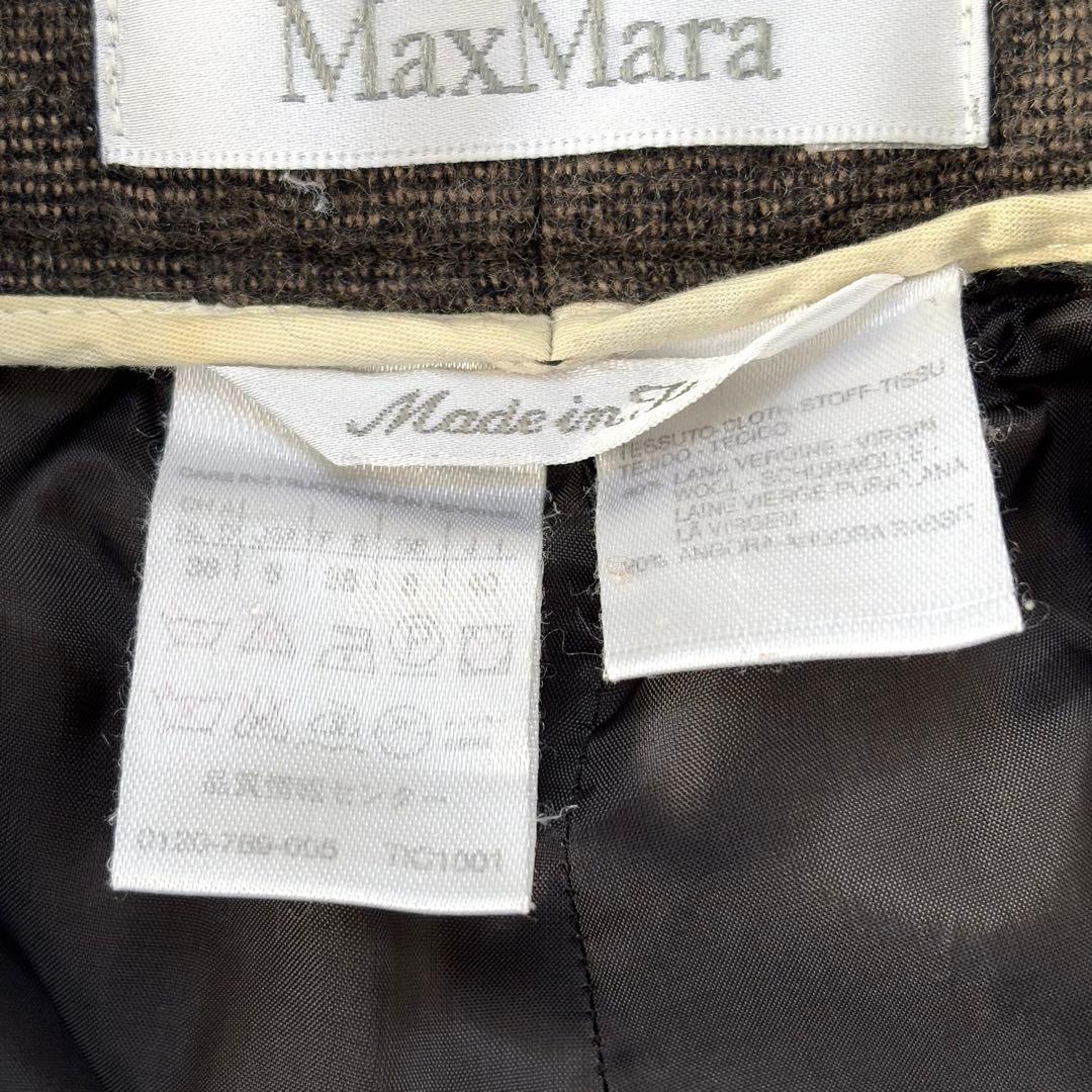 大きいサイズ✨マックスマーラ 【白タグ】パンツスーツ アンゴラ混 42/40