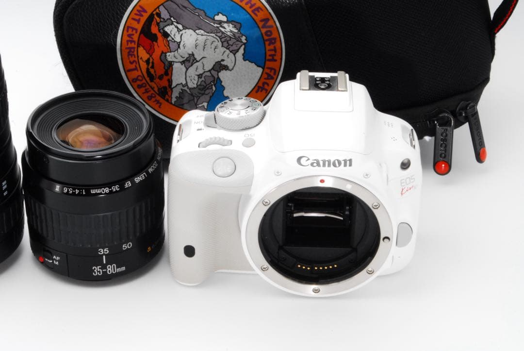 ❤️美品希少⭐️キャノン　Kiss X7 ダブルレンズ　初心者/ホワイト☘️スマホ転送