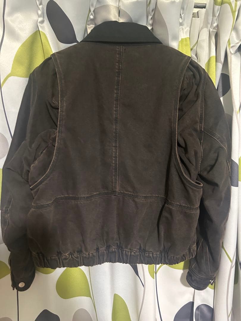 ZARA コントラストカラー付きデニムジャケット