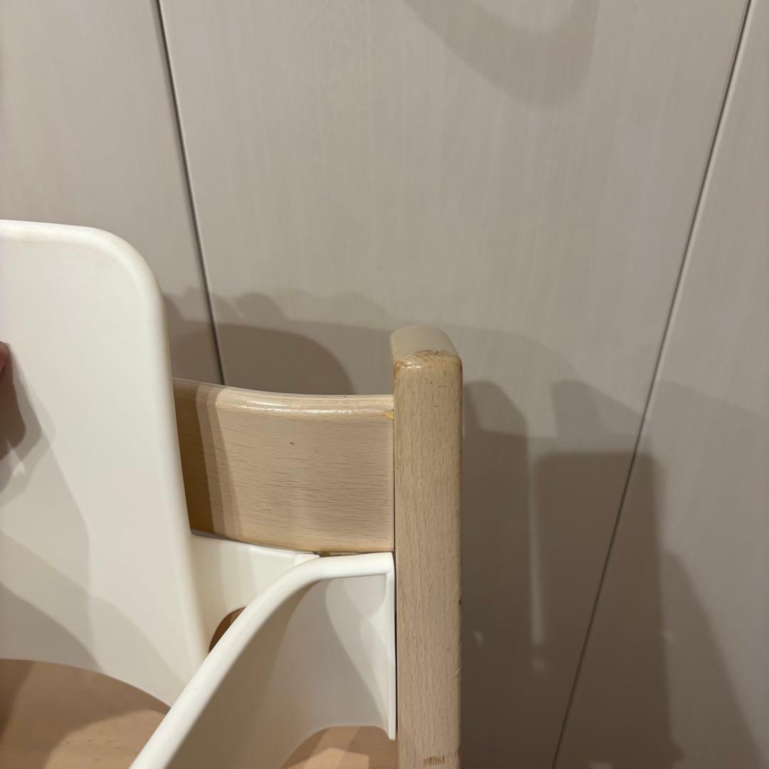 ストッケ トリップトラップ ホワイトウォッシュ ベビーセット付 S/N4