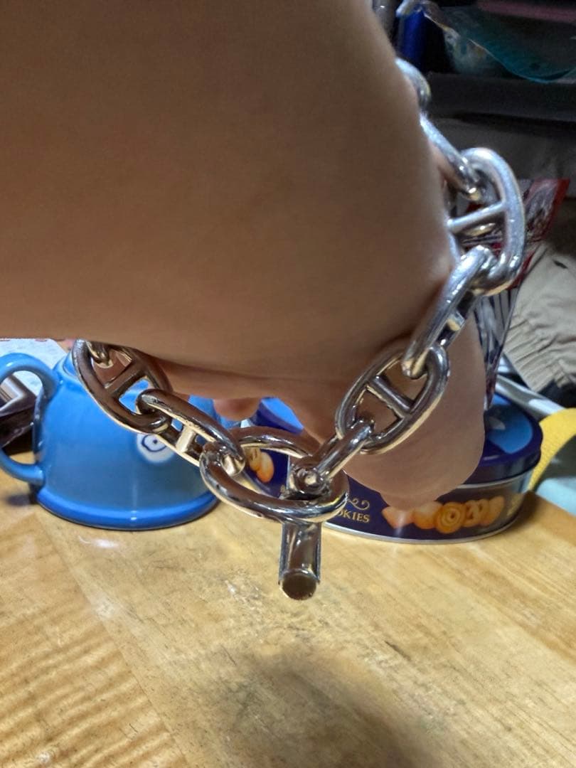 ヴィンテージ HERMES シェーヌダンクル 筆記体 GM12コマ 70s