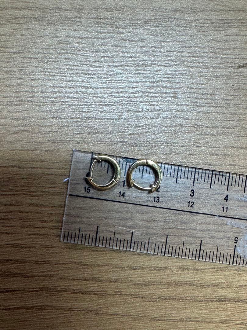 K18 フープピアス