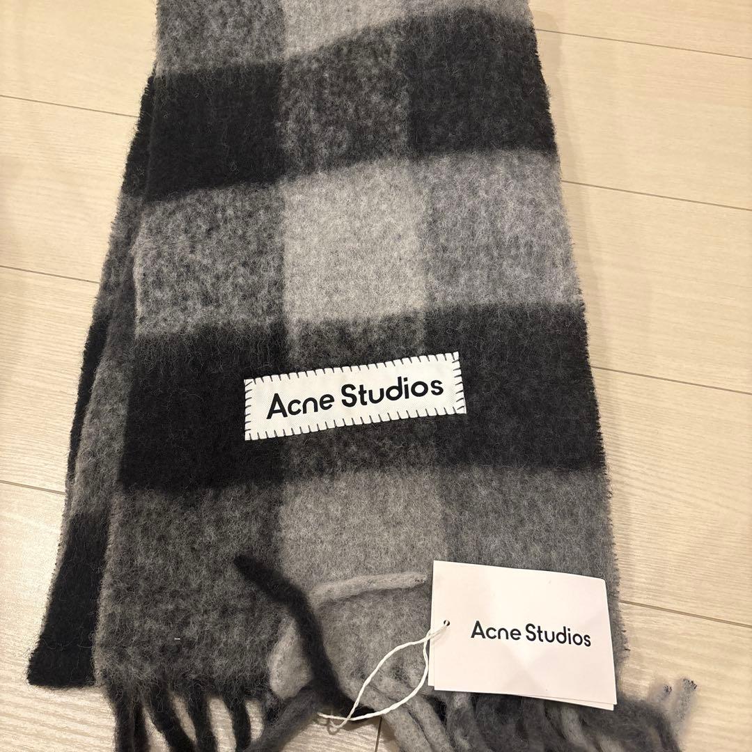 Acne Studios モヘアチェックスカーフ