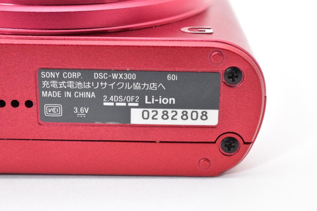 美品　SONY Cyber-shot DSC-WX300 レッド ＃A379