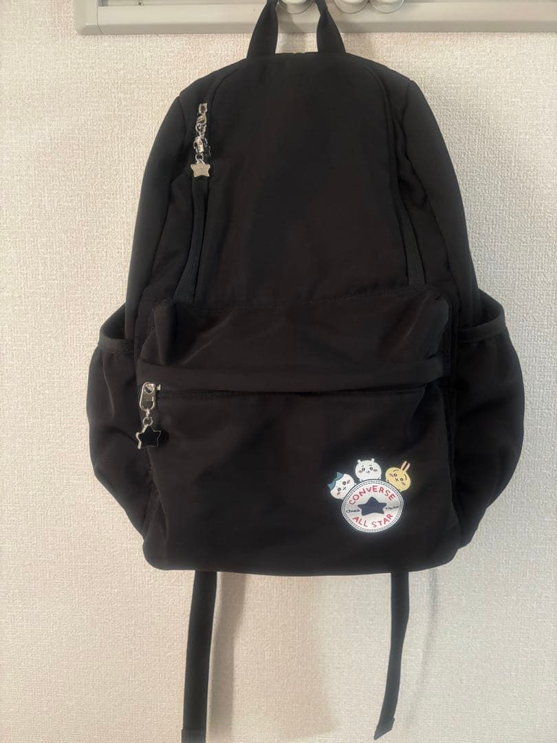 【希少】ちいかわ CONVERSE リュック バックパック　黒 ブラック