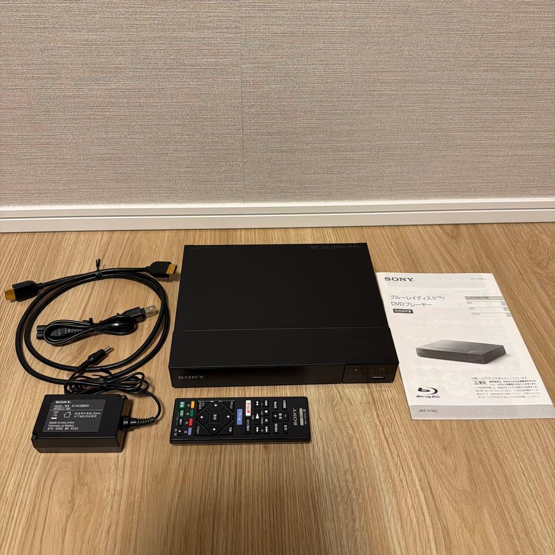 SONY ブルーレイディスク/DVDプレーヤー　BDP-S1500
