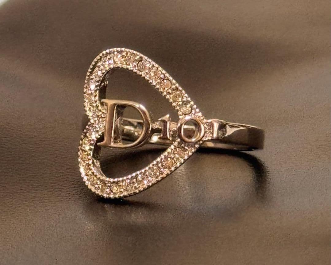 【美品】Dior　ハート　指輪　シルバー　11号