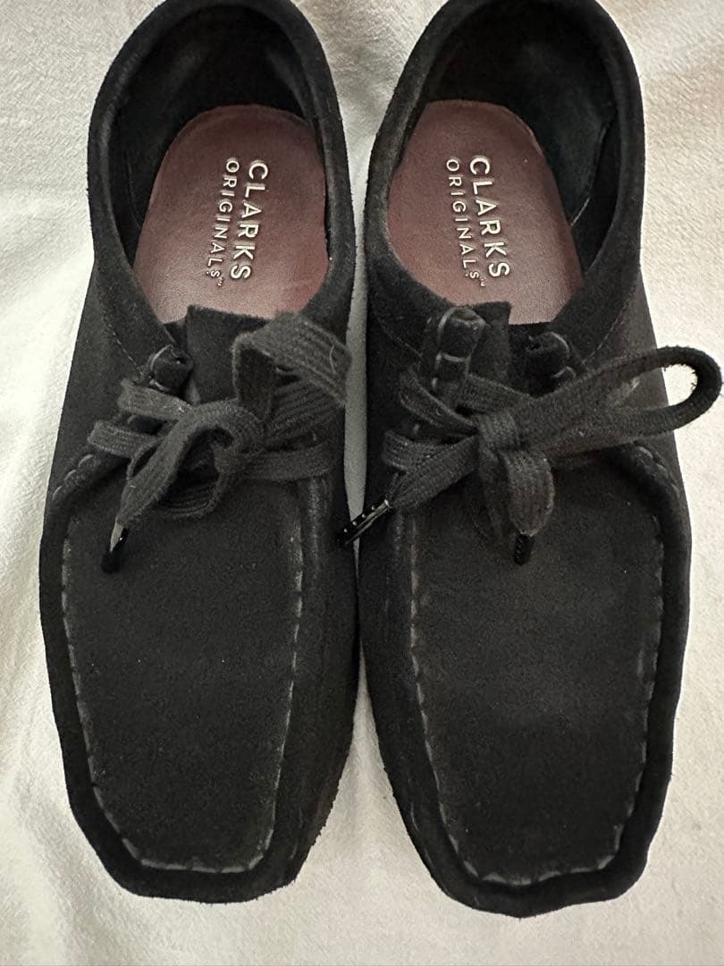 Clarks WALLABEE BLACK 23.5 クラークス　ワラビー