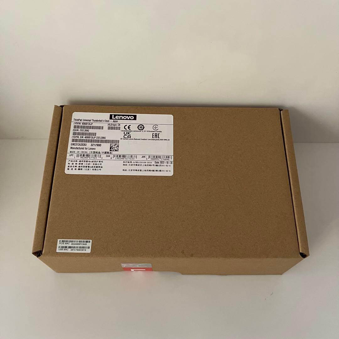 ThinkPad Thunderbolt 4 ドック 40B00135JP