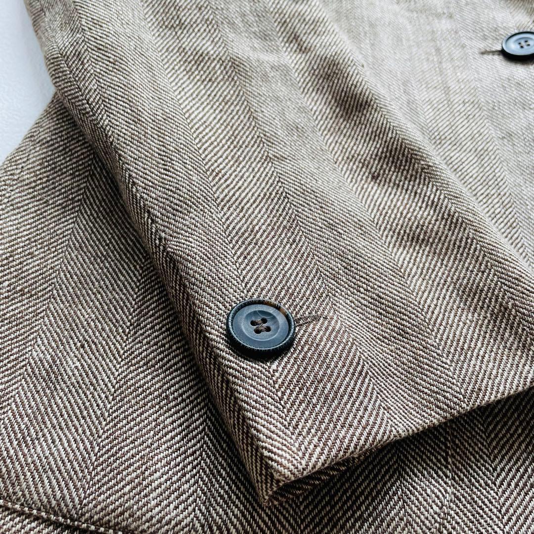 MAX MARA リネン パンツスーツ ヘリンボーン 洗濯可